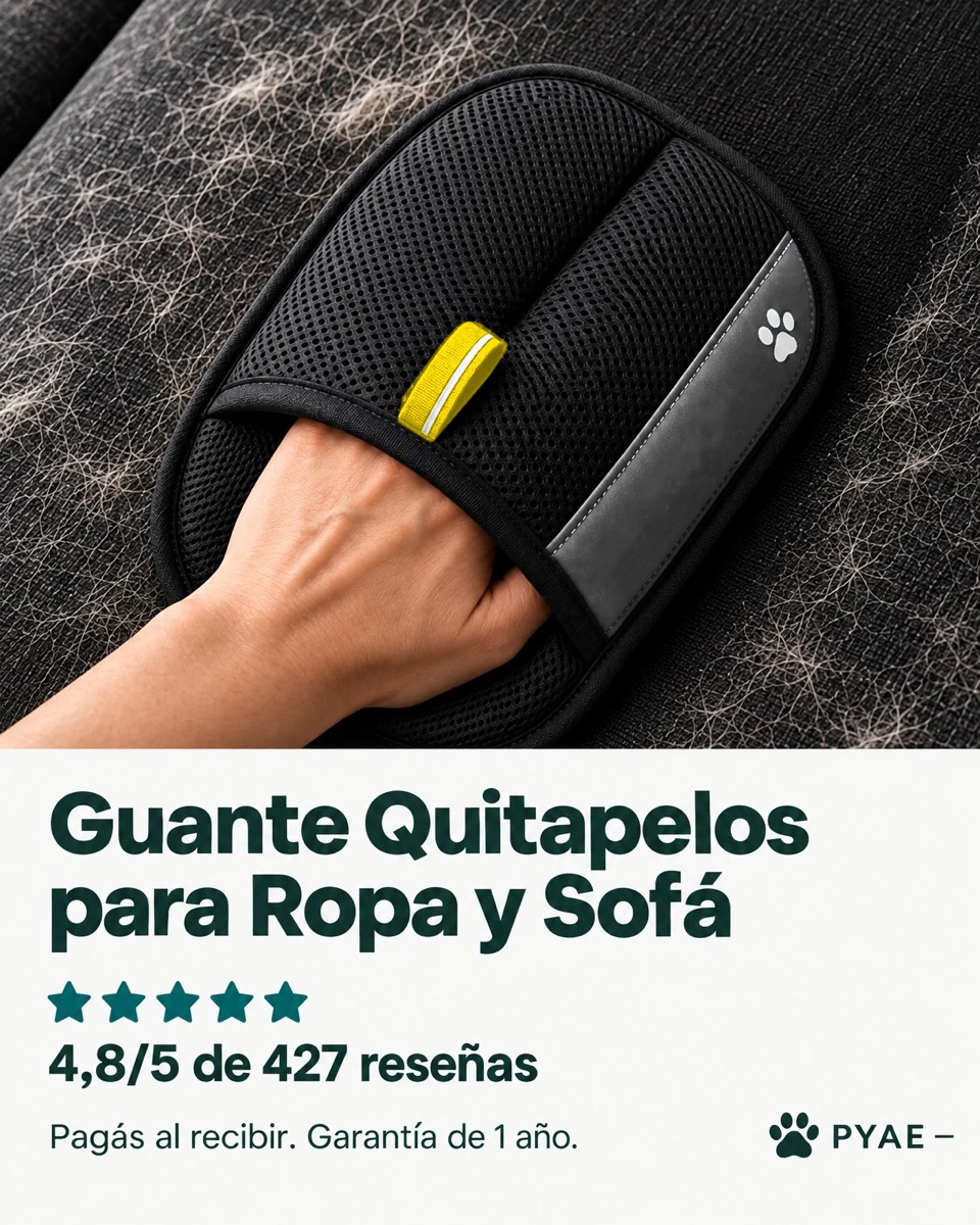 Guante quitapelos para ropa y sofá: 4,8 de 5 en 427 reseñas. Pagás al recibir. Garantía de 1 año